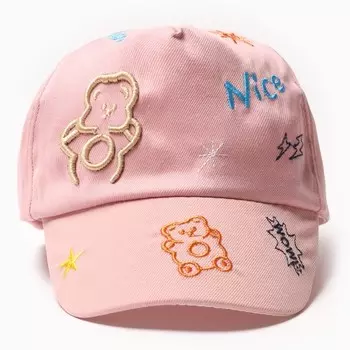 Кепка детская MINAKU цв. розовый, р-р 52