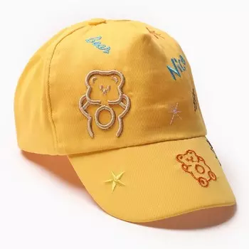 Кепка детская MINAKU, жёлтая, размер 52