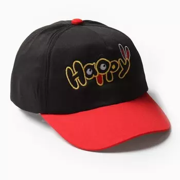 Кепка детская MINAKU Happy, размер 46-48, чёрная