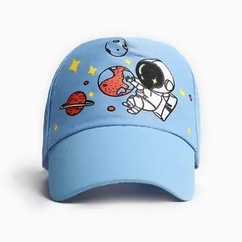 Кепка детская MINAKU "Космонавт" голубой, р-р 48-50