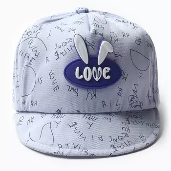 Кепка детская MINAKU Love, размер 48, голубая