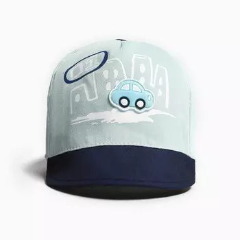 Кепка детская MINAKU "Машинка" зелёный, р-р 48-50