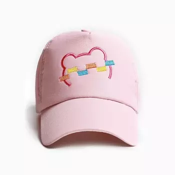 Кепка детская MINAKU "Мишка" розовый, р-р 48-50