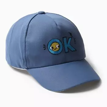 Кепка детская MINAKU «ОК», размер 44-46, синяя