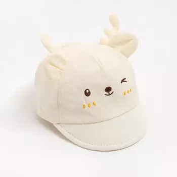 Кепка детская MINAKU, размер 40-42, бежевая