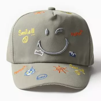 Кепка детская MINAKU «Смайл», зелёная, размер 44-46