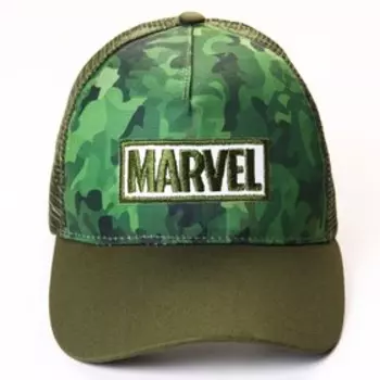 Кепка детская, зелёная, размер 56 см «Марвел»