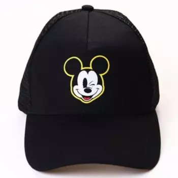 Кепка детская, чёрная, размер 56 см «Микки Маус и друзья»