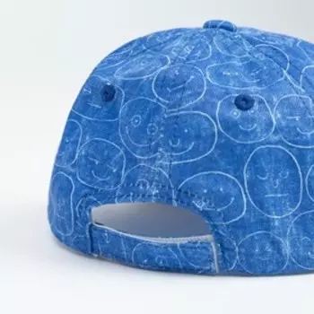 Кепка детская MINAKU, с прямым козырьком, синяя, размер 50