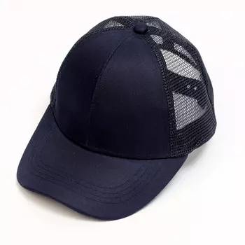 Кепка детская для мальчика с сеткой, темно-синяя, р-р 54