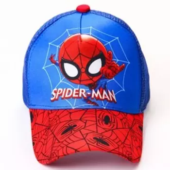 Кепка детская для мальчика с сеткой, размер 52-56 «Человек-паук»