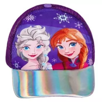 Кепка детская, фиолетовая, размер 52-56, «Холодное сердце»