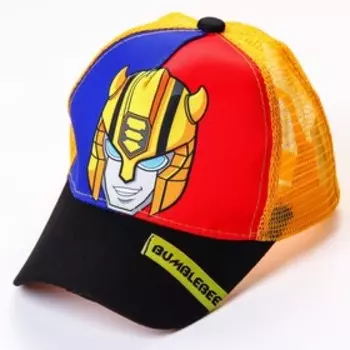 Кепка детская для мальчика с сеткой, размер 52-56 «Трансформеры»