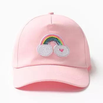 Кепка для девочек MINAKU "Радуга" цвет розовый, р-р 52