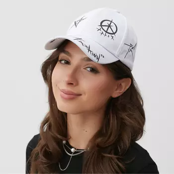 Кепка с надписями MINAKU, белая, размер 56-58