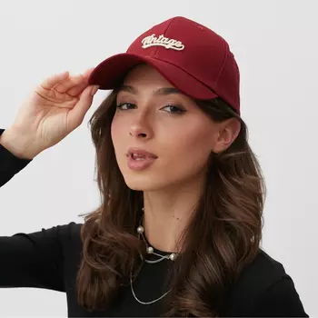 Кепка MINAKU "Vintage", цвет красный, размер 56-58