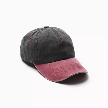 Кепка мужская MINAKU, размер 56-58, малиновая/чёрная