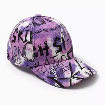 Кепка мужская с надписями MINAKU, размер 58, сиреневая