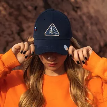 Кепка РОСКОСМОС х ONLYTOP, р. 56-58, синяя