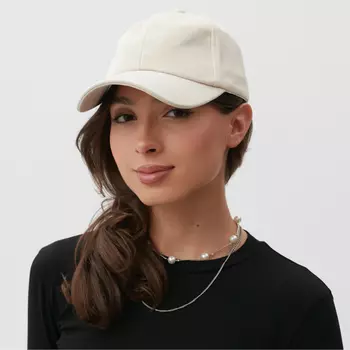 Кепка женская MINAKU, цвет бежевый, размер 56-58