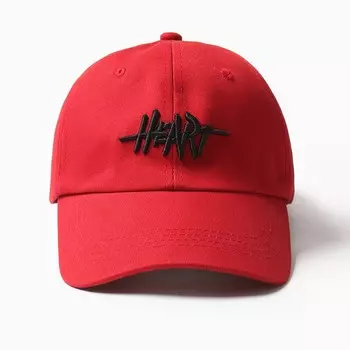 Кепка женская MINAKU "Heart", цвет красный, р-р 54-56