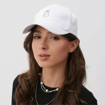 Кепка женская MINAKU LOVE, белая, размер 56-58