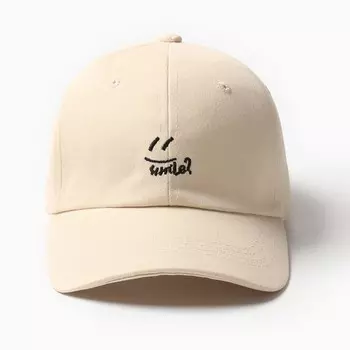 Кепка женская MINAKU "Smile", цвет бежевый, р-р 54-56