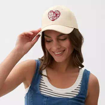 Кепка женская с вышивкой MIST All you need, молочный, р. 56-58