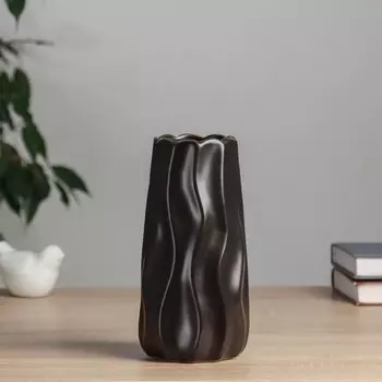 Ваза «Грант», d=6 см, 188 см, керамика, чёрная