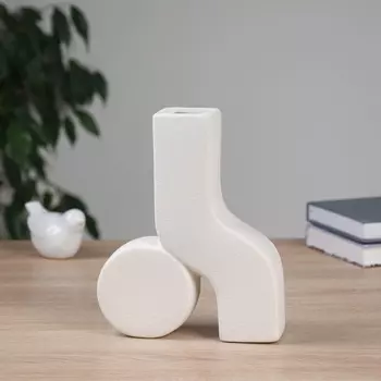 Ваза «Олав», 19.516 см, керамика, белая