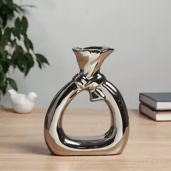 Ваза «Шейн», d=3 см, 1915 см, керамика, серебряная