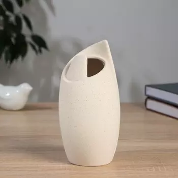 Ваза «Уилстон», d=4.5 см, 179.5 см, керамика, бежевая