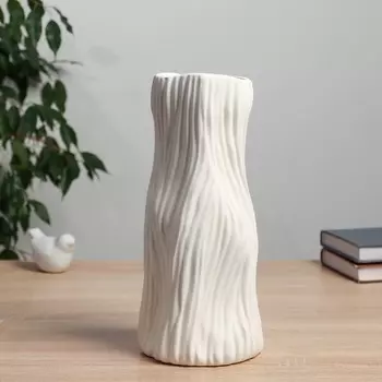 Ваза «Винсент», d=8 см, 2912.5 см, керамика, белая