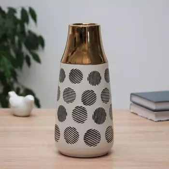 Ваза «Луан», d=5 см, 25.511 см, керамика, белая