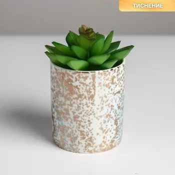 Стакан керамический с тиснением, «Вкрапления», 8 х 9.5 см