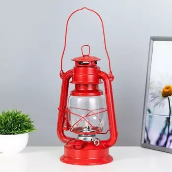 Керосиновая лампа декоративная красный 141827.5 см RISALUX