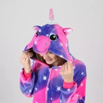 Кигуруми «Единорог Радуга», на замке, р. М, рост 164 см