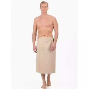 Килт вафельный, размер 75x140 см, цвет бежевый