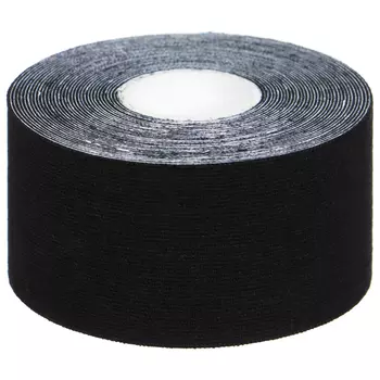 Кинезиотейп ONLYTOP, 3,8 см х 5 м, цвет чёрный