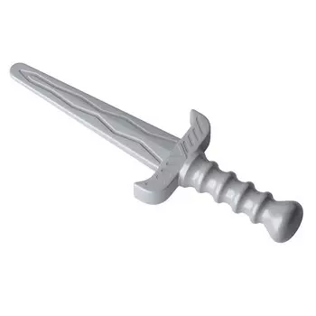 Кинжал пластиковый, цвет серебряный