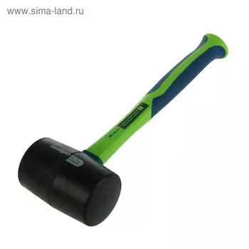 Киянка резиновая "СИБРТЕХ", 680г, черная резина, фибергласовая обрезиненная рукоятка