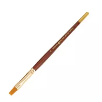 Кисть becola № 4, синтетика, плоская, b=7 мм