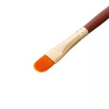 Кисть Decola № 2, синтетика, овальная, d=10 мм, длина волоса 15 мм