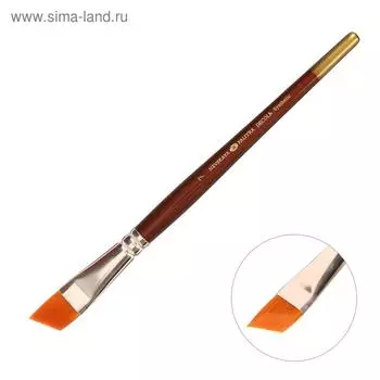 Кисть Decola № 7, синтетика скошенная, b=15.5 мм