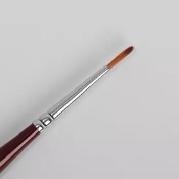 Кисть для дизайна и наращивания ногтей, круглая, 18 см, цвет бордовый, DS13R №2