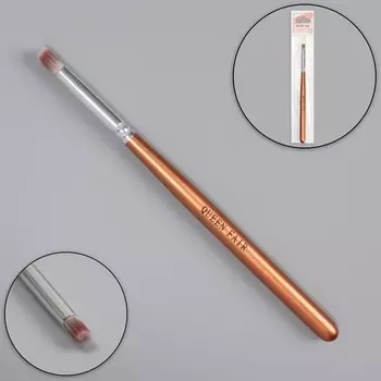 Кисть для дизайна ногтей «Омбре», 15,5 см, d= 6 9 мм, цвет коричневый