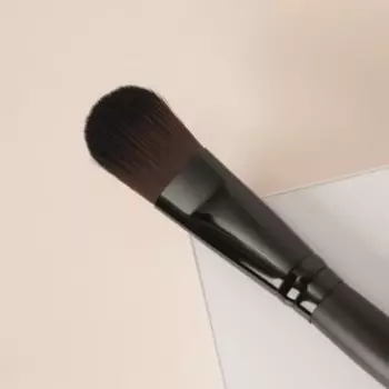 Кисть для макияжа, 14 см, цвет чёрный