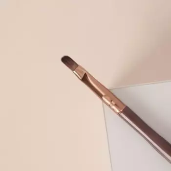 Кисть для макияжа «Brush СOFFEE», 13,1 см, цвет коричневый/бронзовый