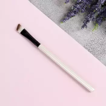 Кисть для макияжа, скошенная, 13.5 (± 1) см, белая