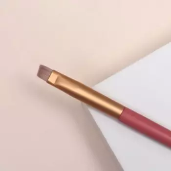 Кисть для макияжа, скошенная, 15,6 (+/- 1) см, цвет розовый